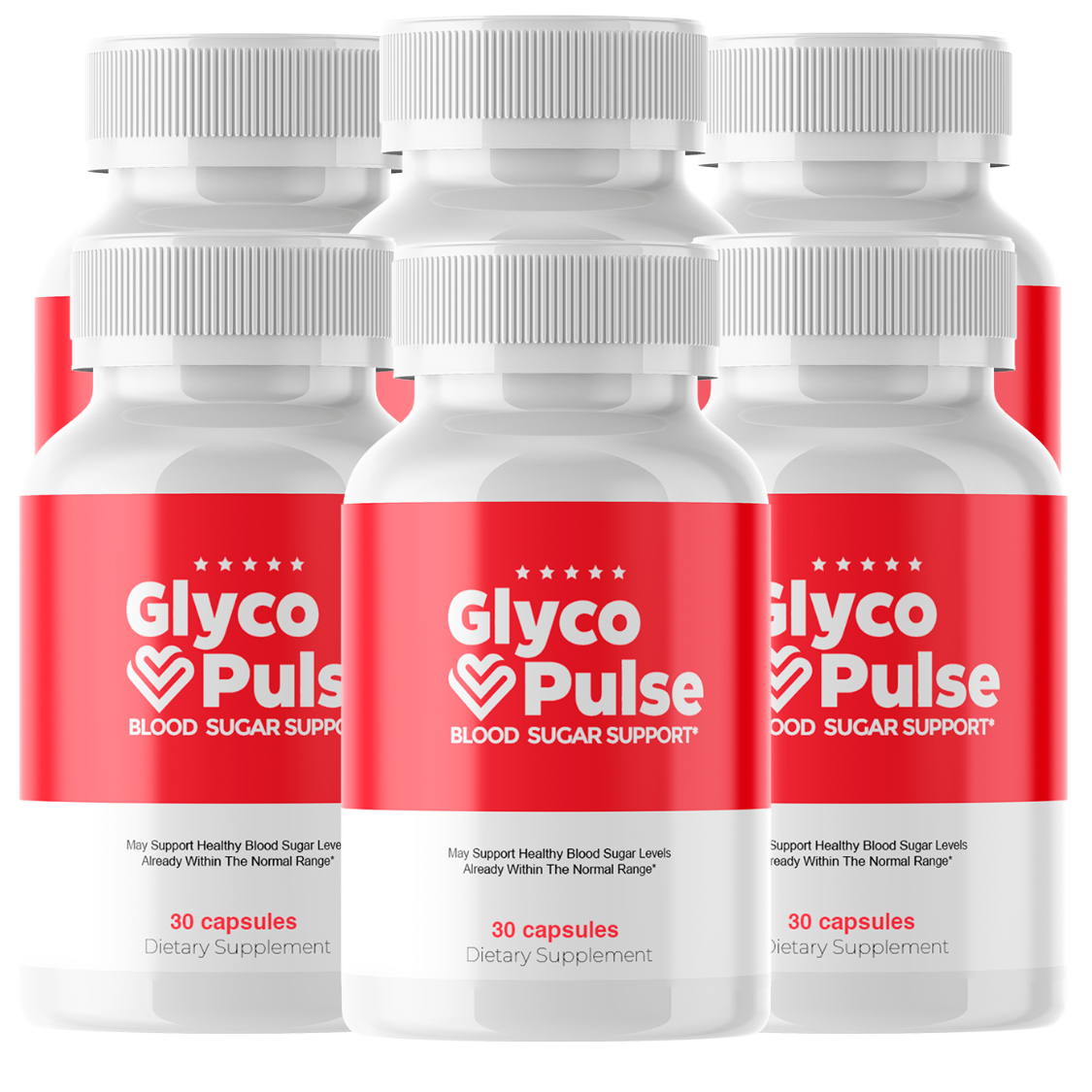 Glyco Pulse 6 bottle pack — 180 day blood sugar supplement supply